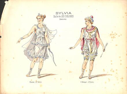 Costumes de Sylvia de Delibes (Diane et l'Amour)