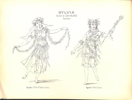 Costumes de Sylvia de Delibes (Nymphe et Naïade)