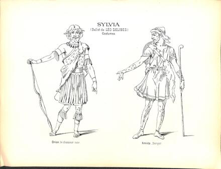 Costumes de Sylvia de Delibes (Orion et Aminta)