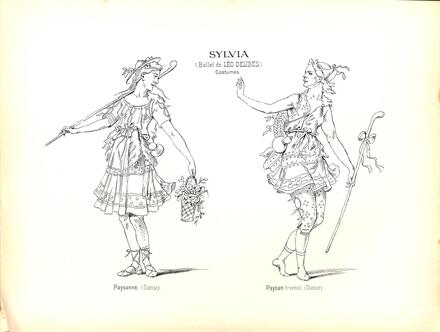 Costumes de Sylvia de Delibes (Paysanne et Paysan)