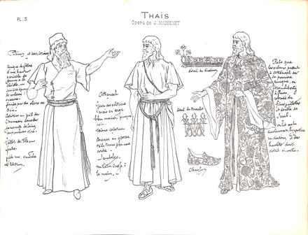 Costumes de Thaïs de Massenet (Palémon et les Cénobites - Athanaël)