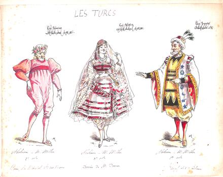 Costumes des Turcs d'Hervé (Ababoum)