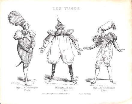 Costumes des Turcs d'Hervé (Yaya et Ababoum)
