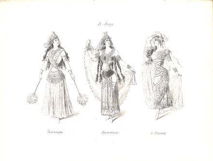 Costumes du Mage de Massenet (Tourneuses, Charmeuses et La Charmée)