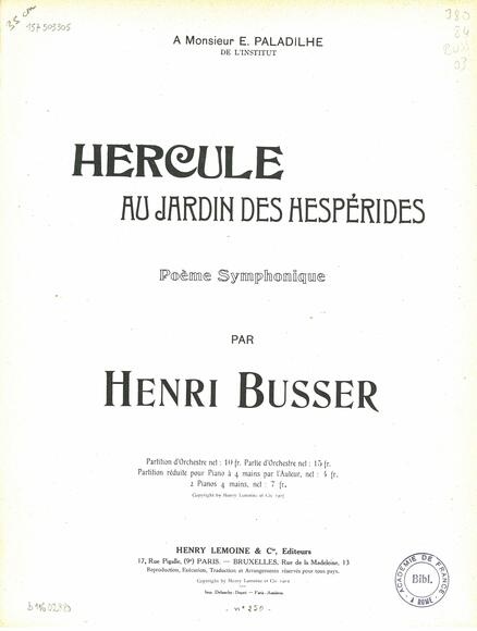Hercule au jardin des Hespérides (Busser)