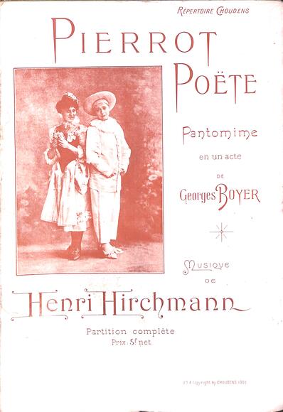Pierrot poète (Boyer / Hirschmann)