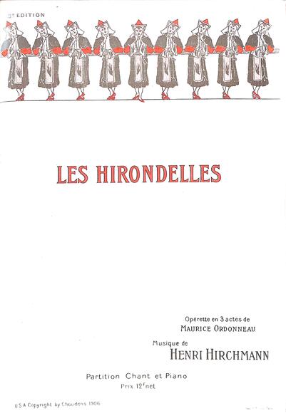 Les Hirondelles (Ordonneau / Hirschmann)