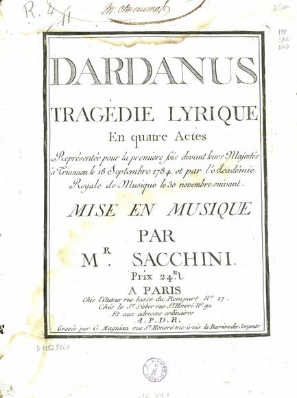 Dardanus (Guillard / Sacchini)