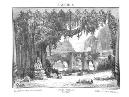 Décor de Bacchus de Massenet (2e acte - 1er tableau)