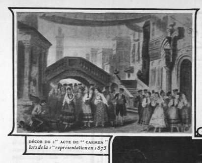 Décor de Carmen en 1875 (acte I)