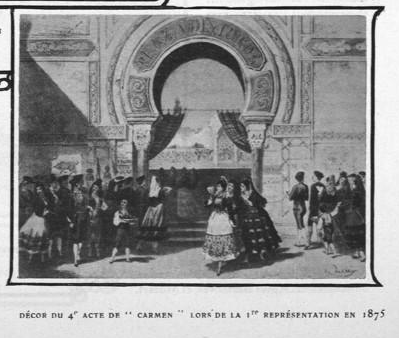 Décor de Carmen en 1875 (acte IV)