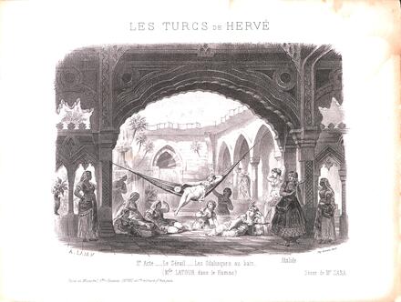 Décor des Turcs d'Hervé (2e acte)