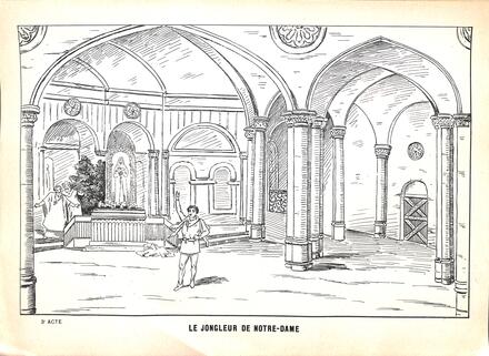 Décor du Jongleur de Notre-Dame de Massenet (3e acte)