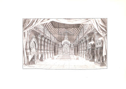 Décor du Roi de Lahore (Massenet) : acte I, 2e tableau et acte V