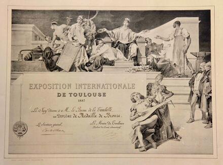 Diplôme de l'exposition internationale de Toulouse (1887)