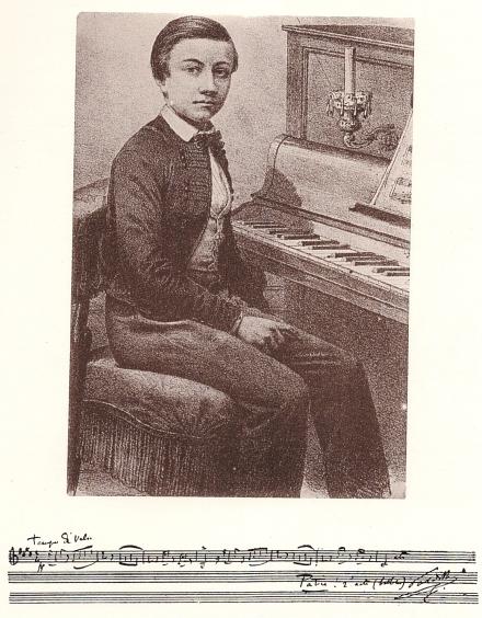 Émile Paladilhe (portrait et autographe)