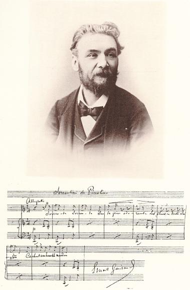 Ernest Guiraud (portrait et autographe)