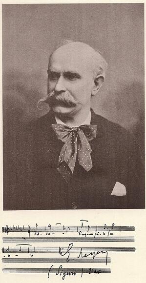 Ernest Reyer (portrait et autographe)