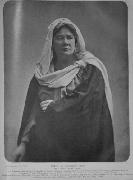 Ernestine Schumann-Heink en Fidès (Le Prophète de Meyerbeer)