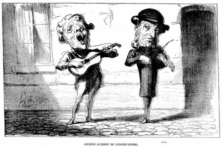 Études musicales : Anciens accessit du Conservatoire (Daumier)