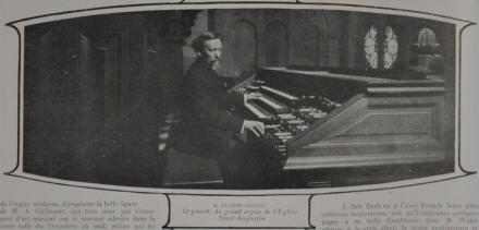 Eugène Gigout au grand orgue de Saint-Augustin