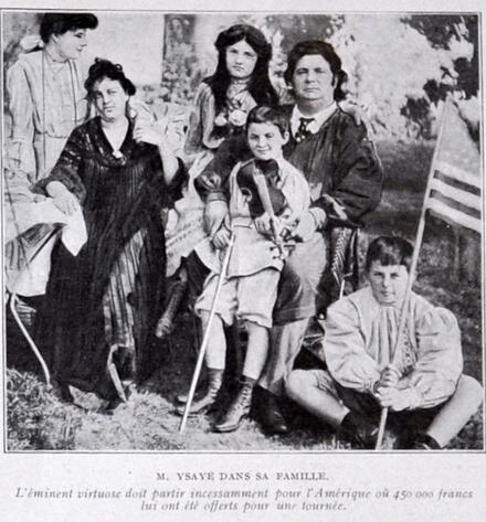 Eugène Ysaÿe en famille