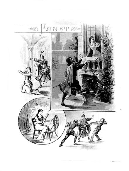 Faust de Gounod dans l'Almanach Rimmel (1897)