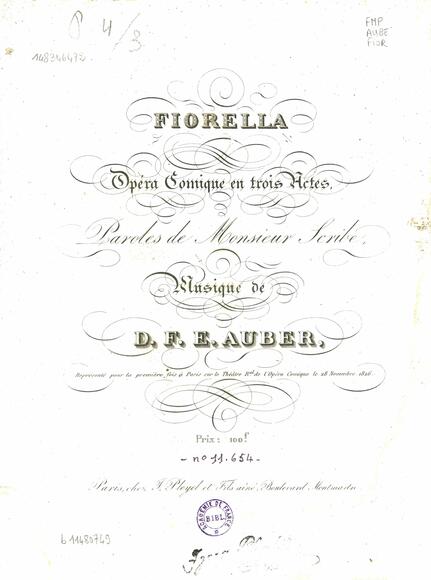Fiorella (Scribe / Auber)