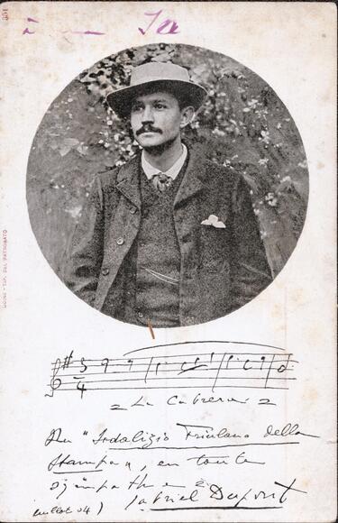 Gabriel Dupont (portrait et autographe)