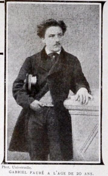 Gabriel Fauré à 20 ans
