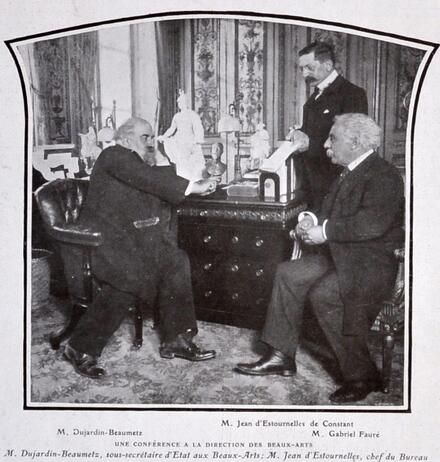 Gabriel Fauré avec la direction des Beaux-arts