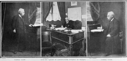 Gabriel Fauré dans son cabinet du Conservatoire