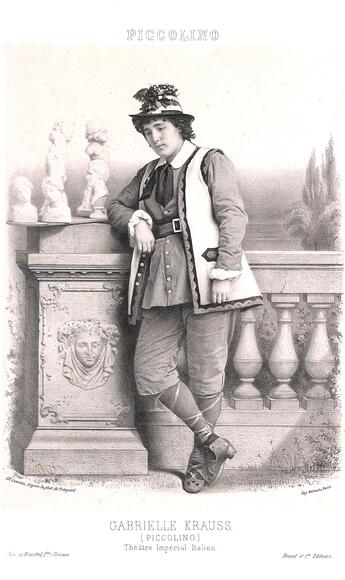 Gabrielle Krauss dans Piccolino de Grandval