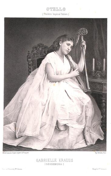 Gabrielle Krauss en Desdemona (Otello de Rossini)