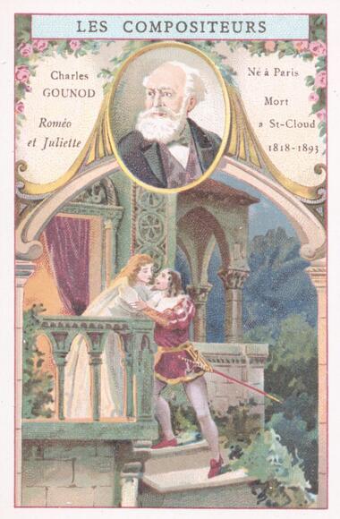 Gounod et Roméo et Juliette (carte)