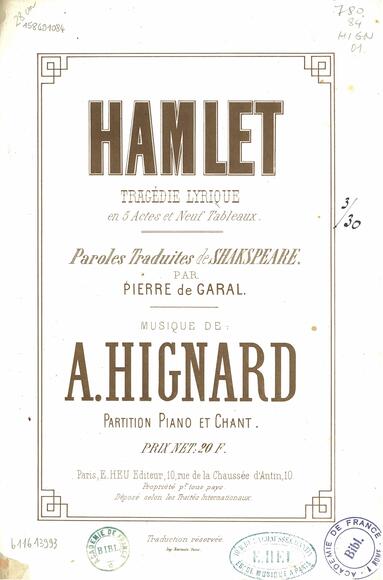 Hamlet (Garal / Hignard)
