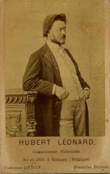 Hubert Léonard (photographie dédicacée à Martin-Pierre Marsick)