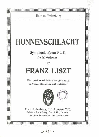 Hunnenschlacht S.105 (Franz Liszt)