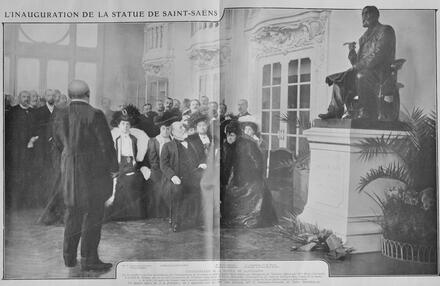 Inauguration de la statue de Saint-Saëns