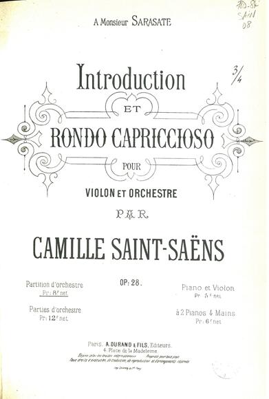 Introduction et Rondo capriccioso pour violon et orchestre (Camille Saint-Saëns)