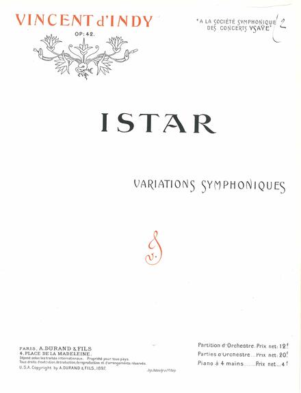 Istar. Variations symphoniques op. 42 (Vincent d'Indy)