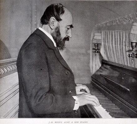 J.-H. Rosny aîné à son piano