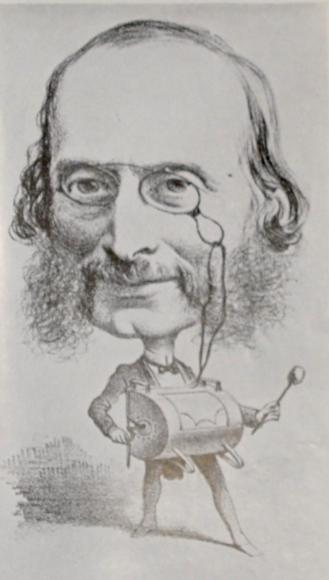 Jacques Offenbach (caricature d'Hyppolite Mailly)