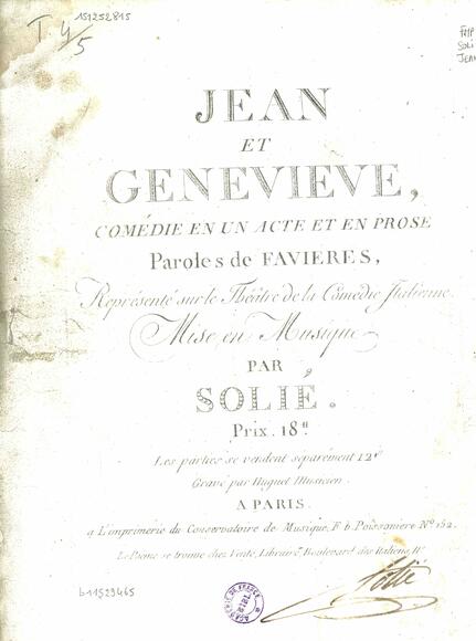 Jean et Geneviève (Favières / Solié)