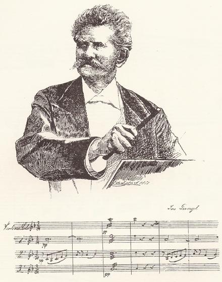 Joseph Gung'l (portrait et autographe)