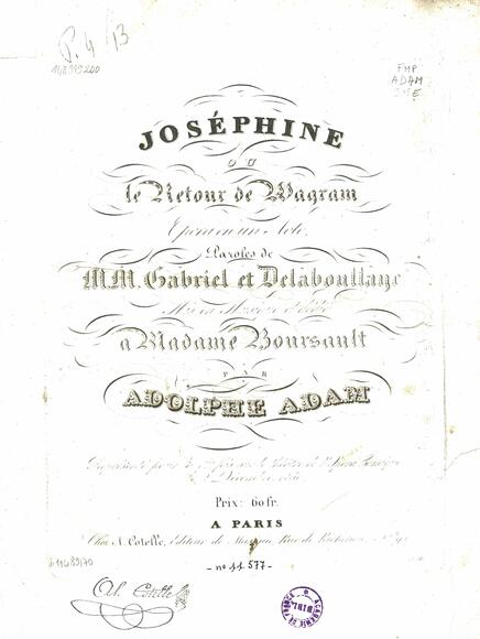 Joséphine ou le Retour de Wagram