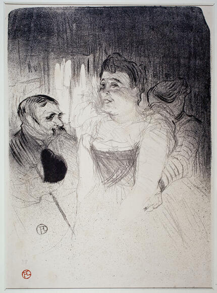 Judic dans sa loge (Toulouse-Lautrec)