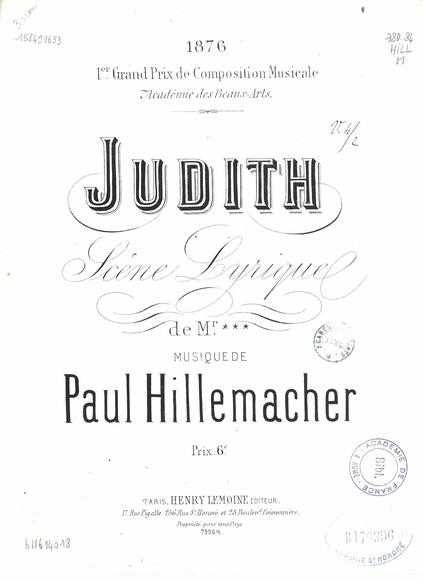 Judith (Paul Hillemacher)