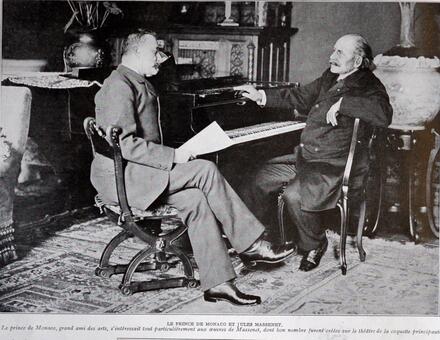 Jules Massenet et le prince de Monaco