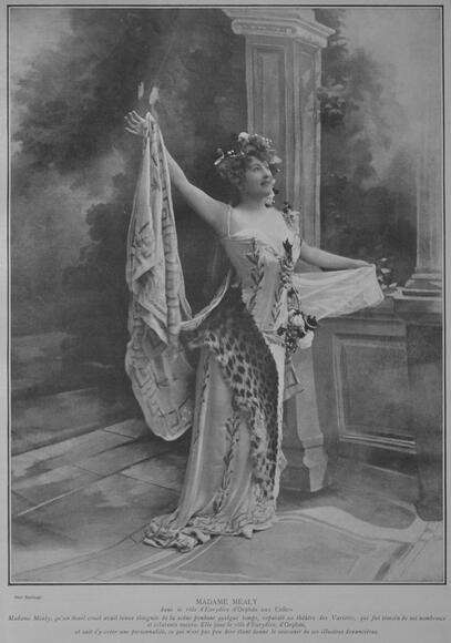 Juliette Méaly en Eurydice (Orphée aux enfers d'Offenbach)